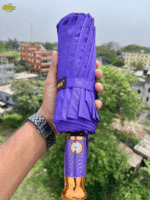 (Purple) Windproof 16 Rib Auto Open Close Strong Frame Umbrella (48 Bones)