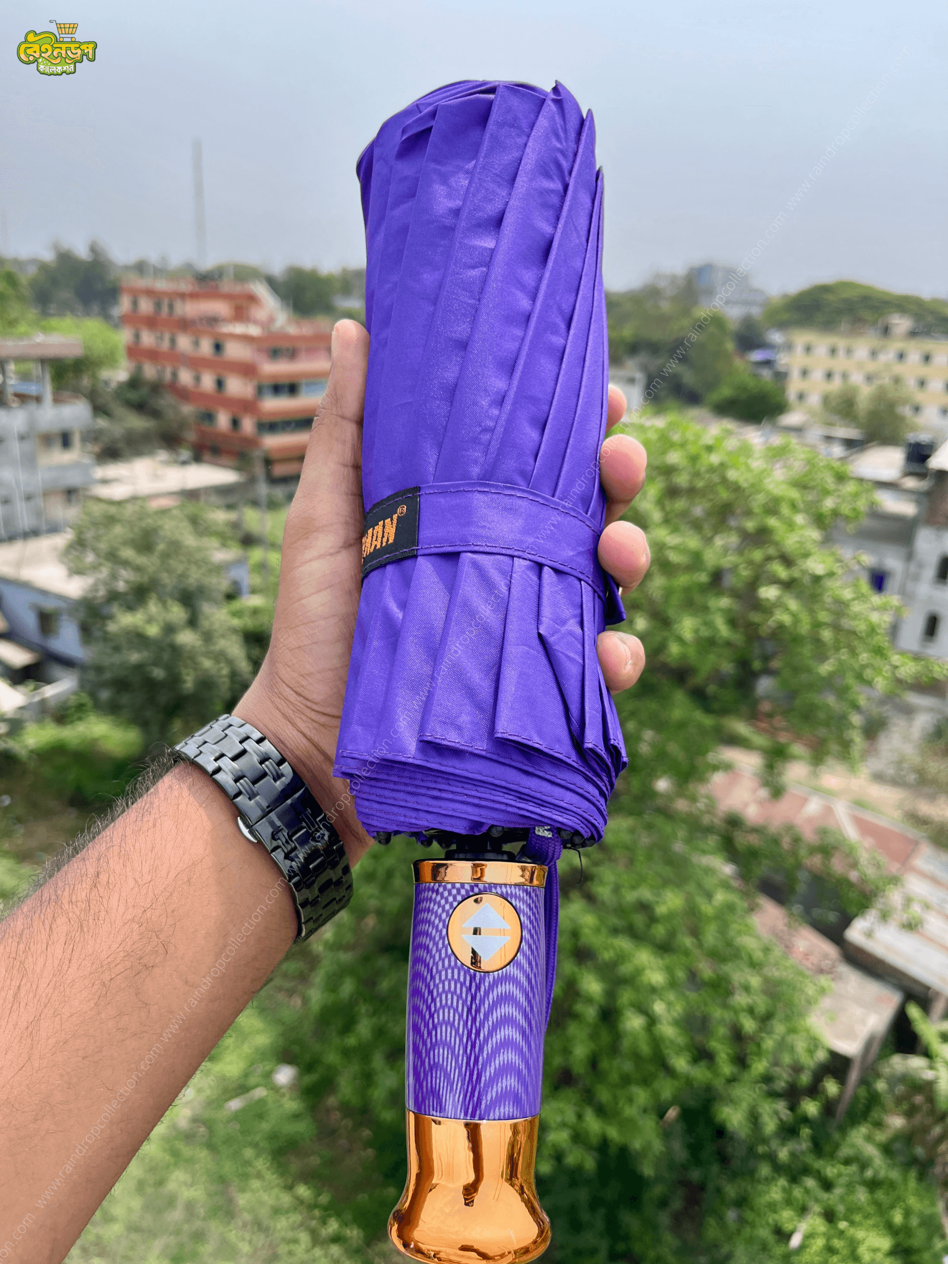 1-1-scaled-2.png (Purple) Windproof 16 Rib Auto Open Close Strong Frame Umbrella (48 Bones) - Image 1