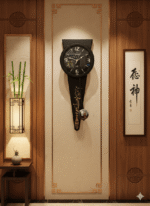 Citisun- Long Funnel Design Premium wall decor watch – 040 (Black) - Image 4