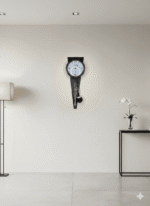 Citisun- Long Funnel Design Premium wall decor watch – 040 Cofee - Image 6