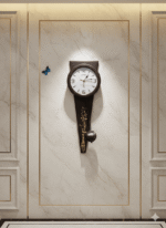 Citisun- Long Funnel Design Premium wall decor watch – 040 Cofee - Image 3