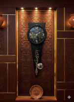 Citisun- Long Funnel Design Premium wall decor watch – 040 (Black) - Image 2