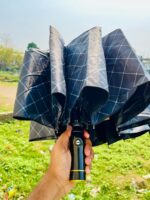 Premium 12 Ribs Umbrella with night Light and PU leather Cover - লাইট সহ প্রিমিয়াম ১২ শিকের ছাতা - Image 2