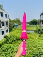 (light Maroon/ Rose) ২৪ শিকের প্রিমিয়াম ছাতা - Image 2