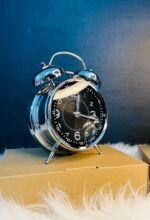 Metal Bedside Double Twin Bell Alarm Clock with Nigth Light - Image 4