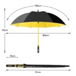 (Blood Red) Premium 8-Ribs Large Size Umbrella – Durable Protection for Summer & Rain - Image 6